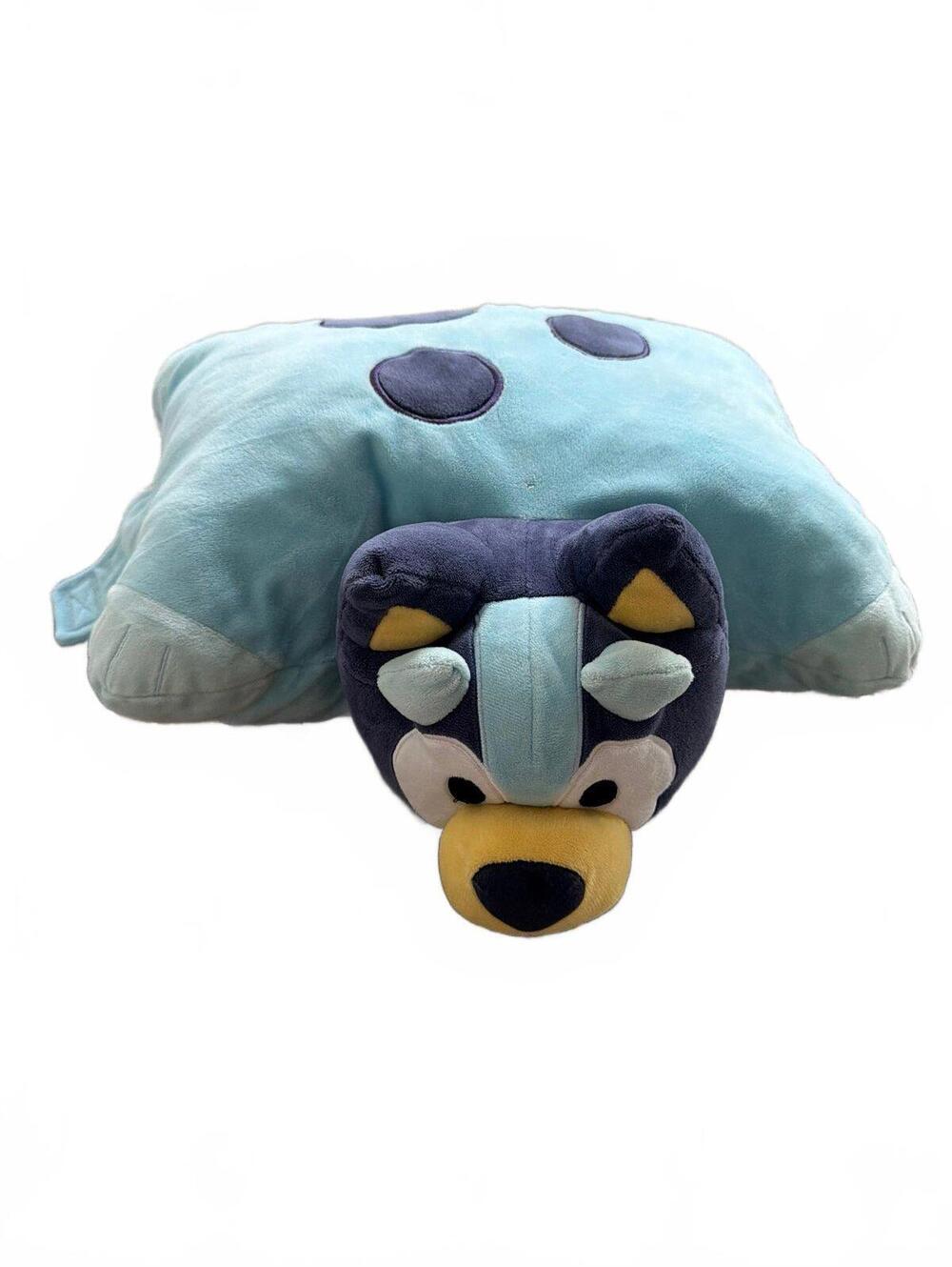 Bluey Pillow Pet Plush Pillow Light Blue Cute Soft Toy